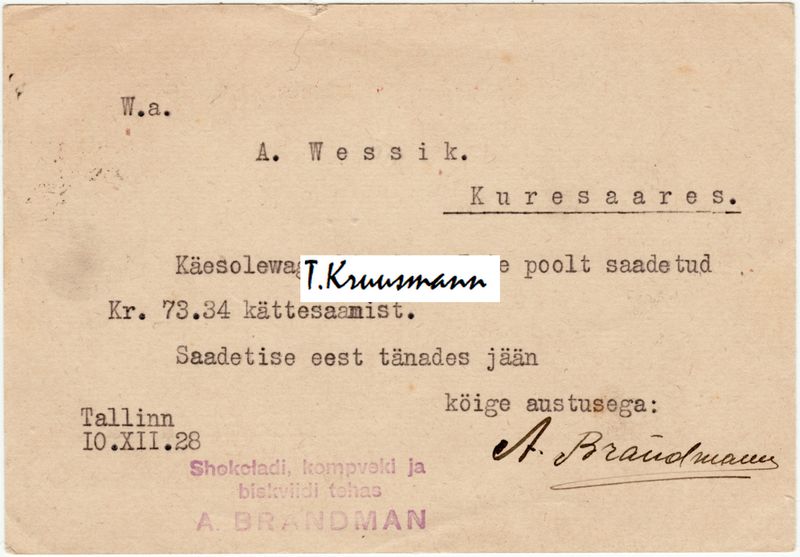 A_Brandman_postkaart_A_Wessikule