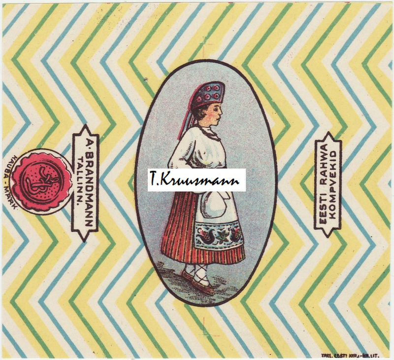 A_Brandmann_Tallinn_Eesti_Rahwa_Kompvekid_naine_riidest_pambuga