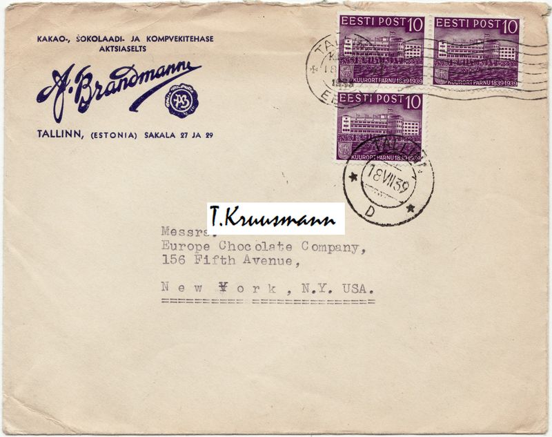 A_Brandmann_Tallinn_kirjaümbrik