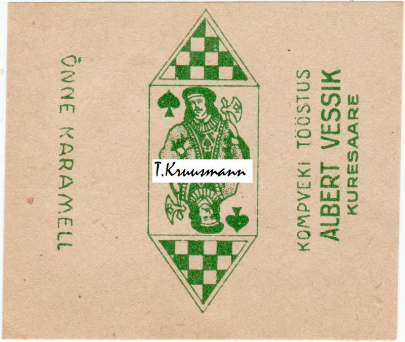 Albert_Vessik_Kuresaare_Õnne_karamell_poti_soldat_proheline