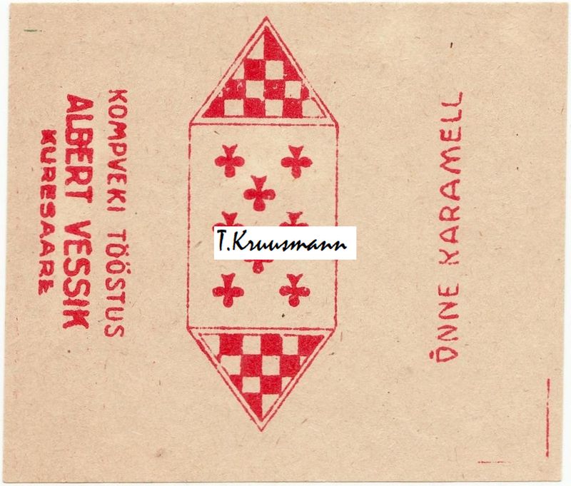 Albert_Vessik_Kuresaare_Õnne_karamell_risti_8_punane