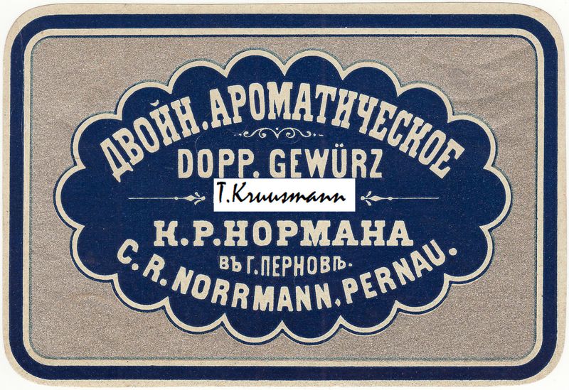 C_R_Norrmann_Pernau_Dopp._Gewürz