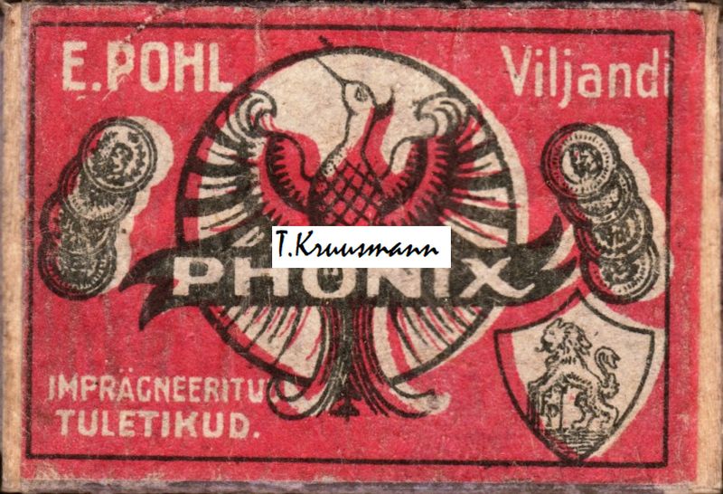 Ed._Pohl_Phönix_Viljandis_linnuga_punane_kollanepaber