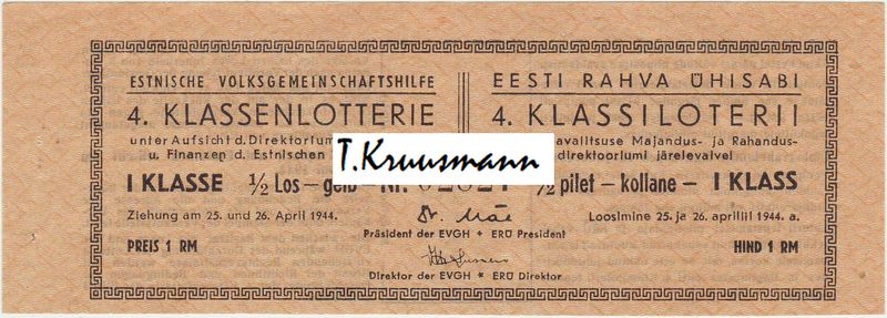 Eesti_Rahva_Ühisabi_4._Klassiloterii_I_klass_½_pilet_kollane