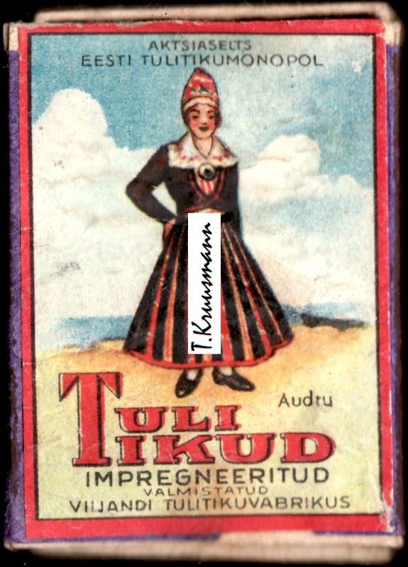 Eesti_tulitikumonopol_Viljandi_Audru_rahvariided