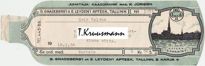 G_Gnadebergi_ja_E_Leydeni_kaasomanik_K_JürisonTallinn_roheline