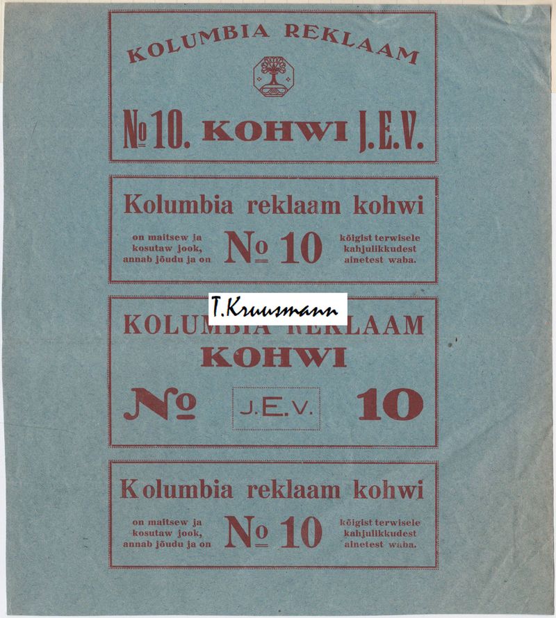 JEV_Kolumbia_reklaam_kohvi_No10