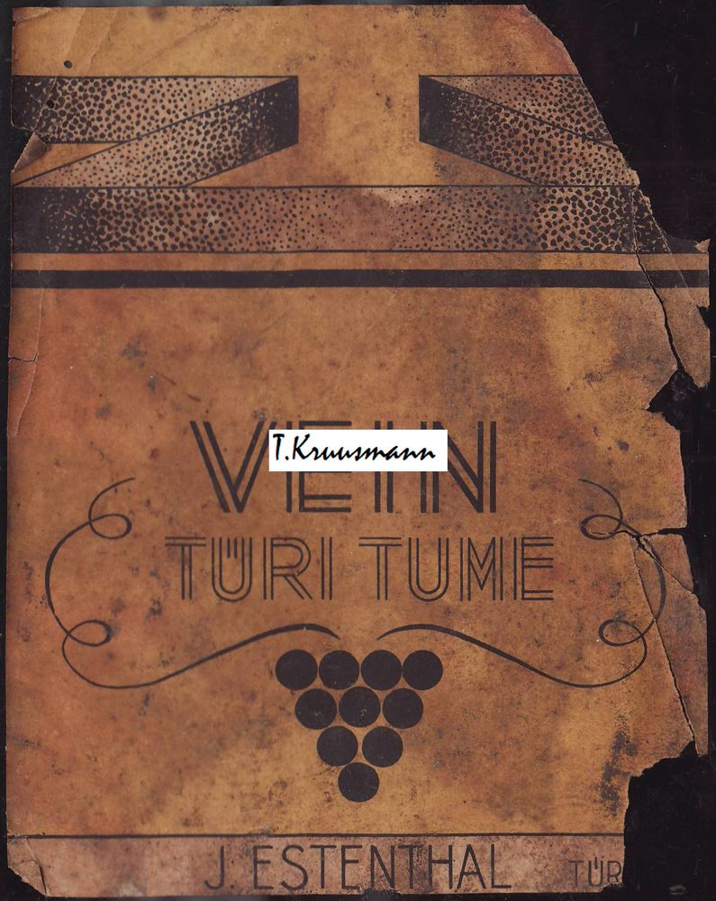 J_Estenthal_Türi_Vein_Türi_tume_pudelil