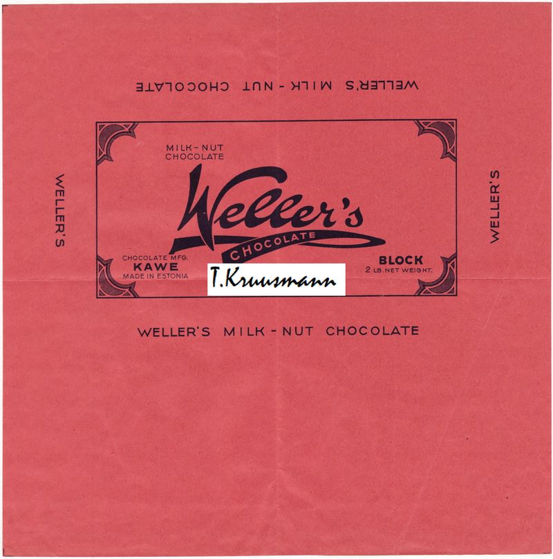 Kawe_Estonia_Wellers_Milk_nut_chocolate_block
