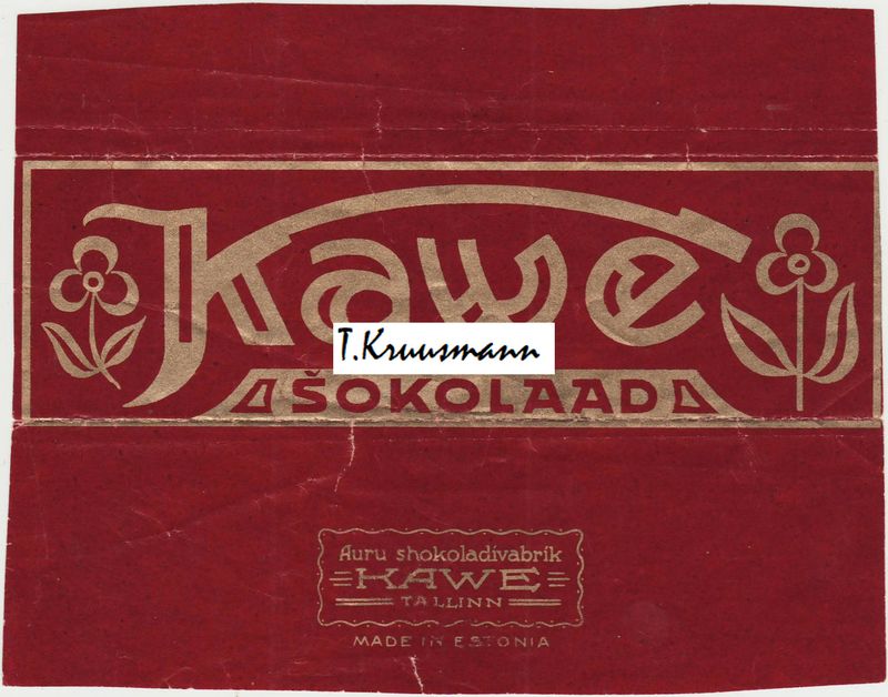 Kawe_Tallinn_Šokolaad_punane_2_lillega