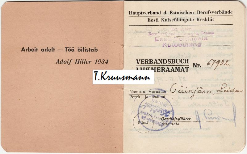 Kvaliteet_Tallinn_Eesti_Kutseühingute_Keskliit_Liikmeraamat