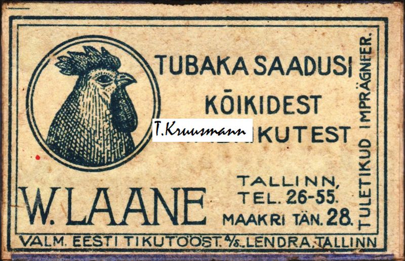Lendra_Tallinn_W.Laane_tubakasaadusi_kõikidest_vabrikutest