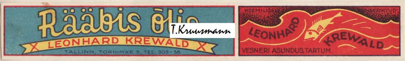 Leonhard_Krewald_Tallinn-Vesneri_asundus_Tartum._Rääbis_õlis_külje_silt