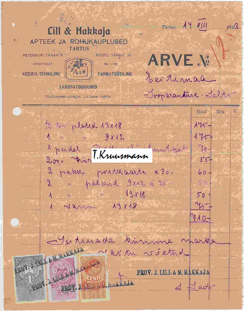 Lill__Hakkaja_Tartus_Peterburi_6_Rüütli_10_Arve