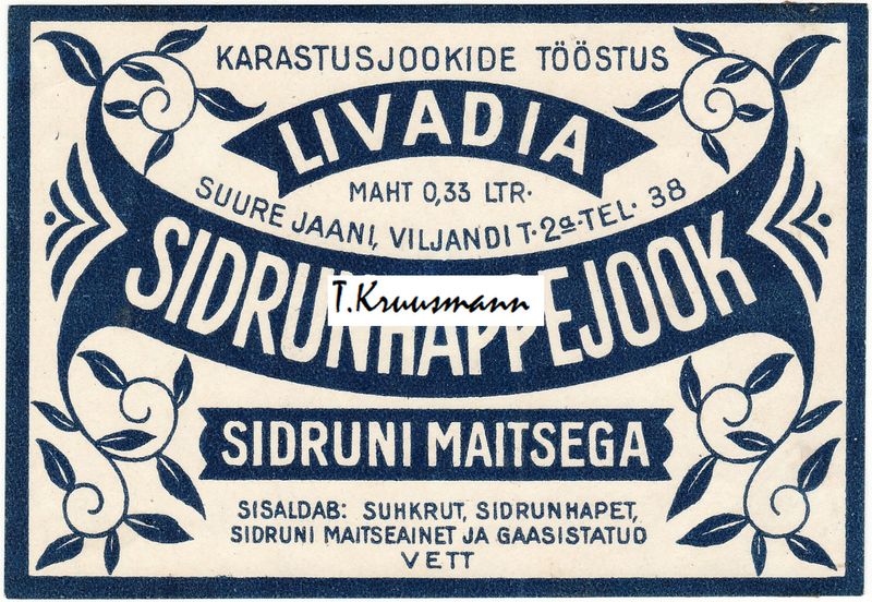 Livadia_Suure_Jaani_Sidrunhappejook_Sidruni_maitsega