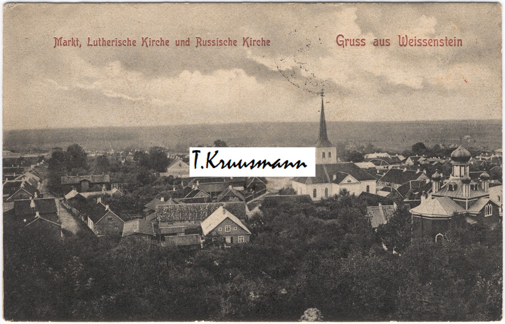 Markt_Lutherische_Kirche_und_Russische_Kirche