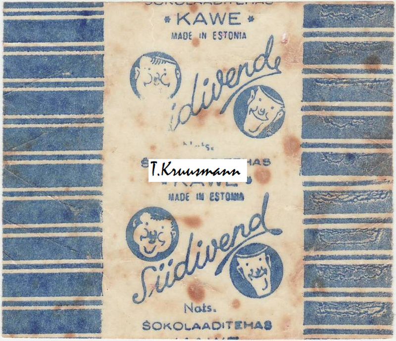 Nats._Kawe_Estonia_Siidivend_hele_sinine_kõhn_nägu_vasakule_ja_paremale