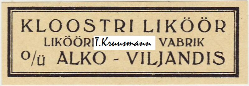 OÜ_ALKO_Viljandis_Kloostri_liköör_lisasilt