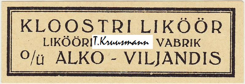OÜ_ALKO_Viljands_Kloostri_liköör_lisasilt