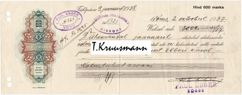 Paul_Ebber_Võrus_veksel_I_pool