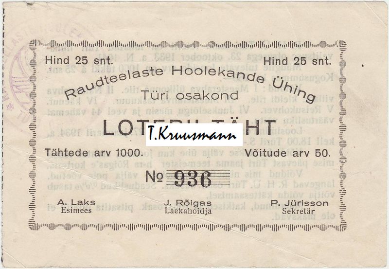 Raudteelaste_Hoolekande_Ühing_Türi_osakond_23.10.1933
