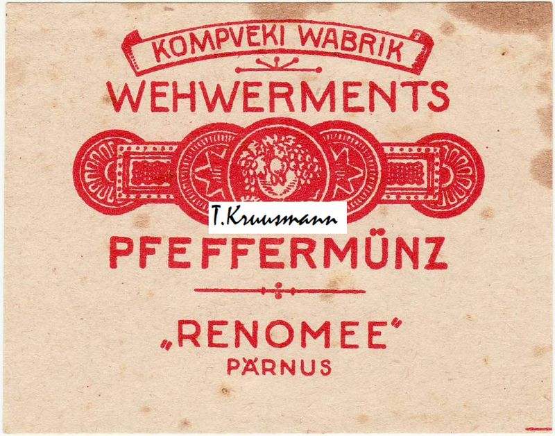 Renomee_Pärnus_Wehwerments_Pfeffermünz_punane