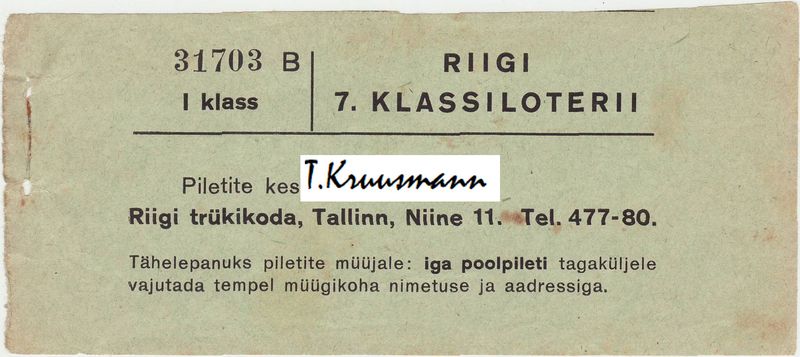 Riigi_7.Klassiloterii_I_klass_B_kaaned