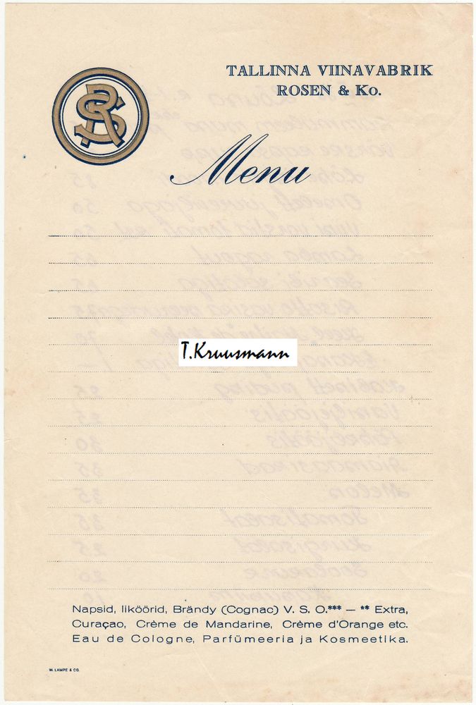 Rosen_ja_Ko_Tallinna_Menu