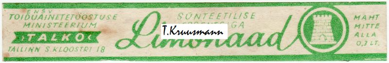 Talko_Tallinn_Sünteetilise_essentsiga_Limonaad