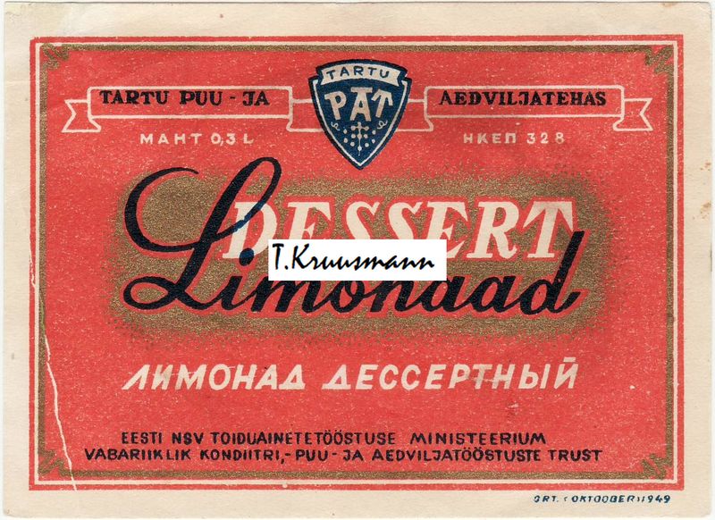 Tartu_Puu-_ja_aedviljatehas_PAT_Dessert_Limonaad