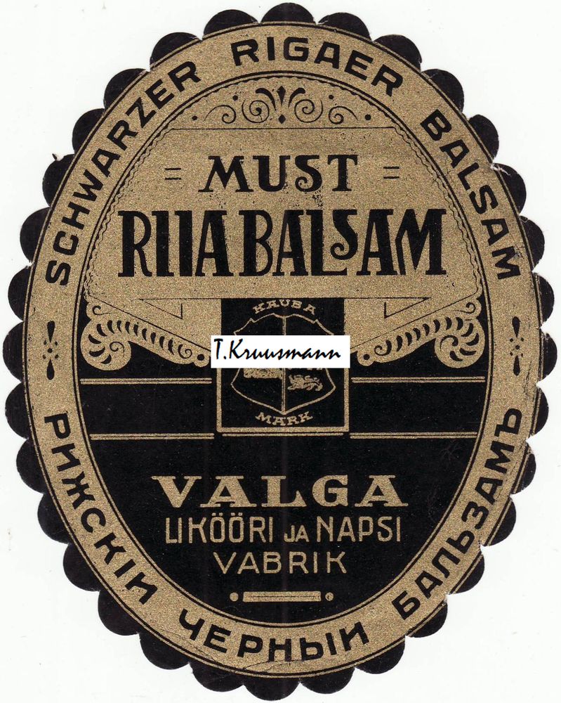 Valga_Likööri_ja_Napsi_Vabrik_Must_Riia_Balsam