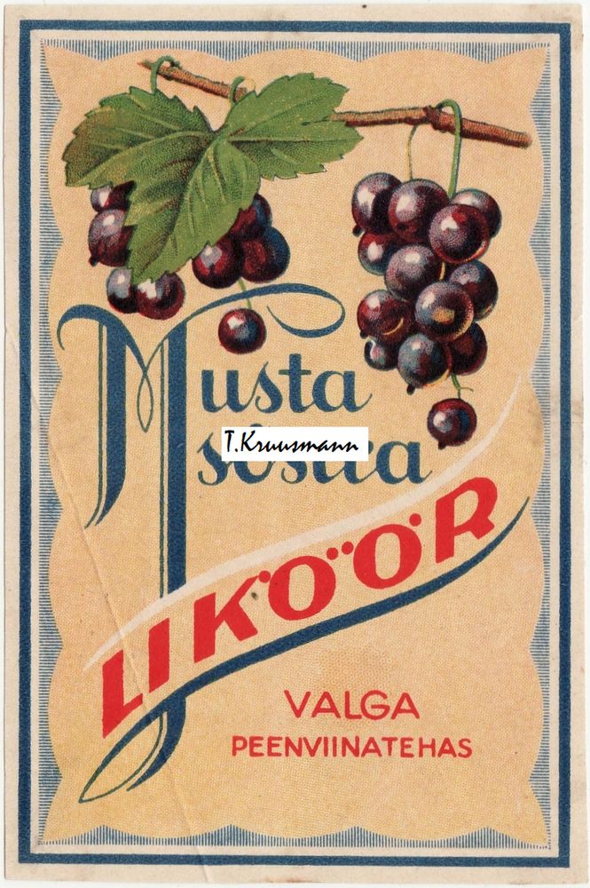 Valga_Peenviinatehas_Musta_sõstra_likköör