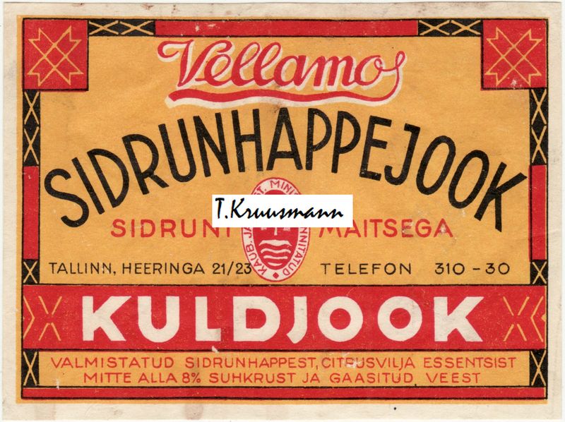 Vellamo_Kuldjook_Sidrunhappejook_must